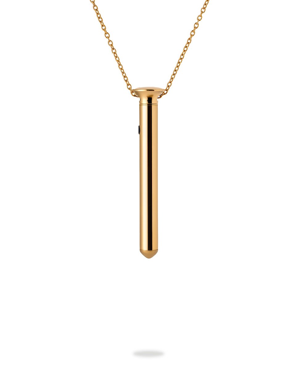 Vibrator Sieraad aan Ketting - Vesper Mini 24KT Goldplated - Crave - Afbeelding 3