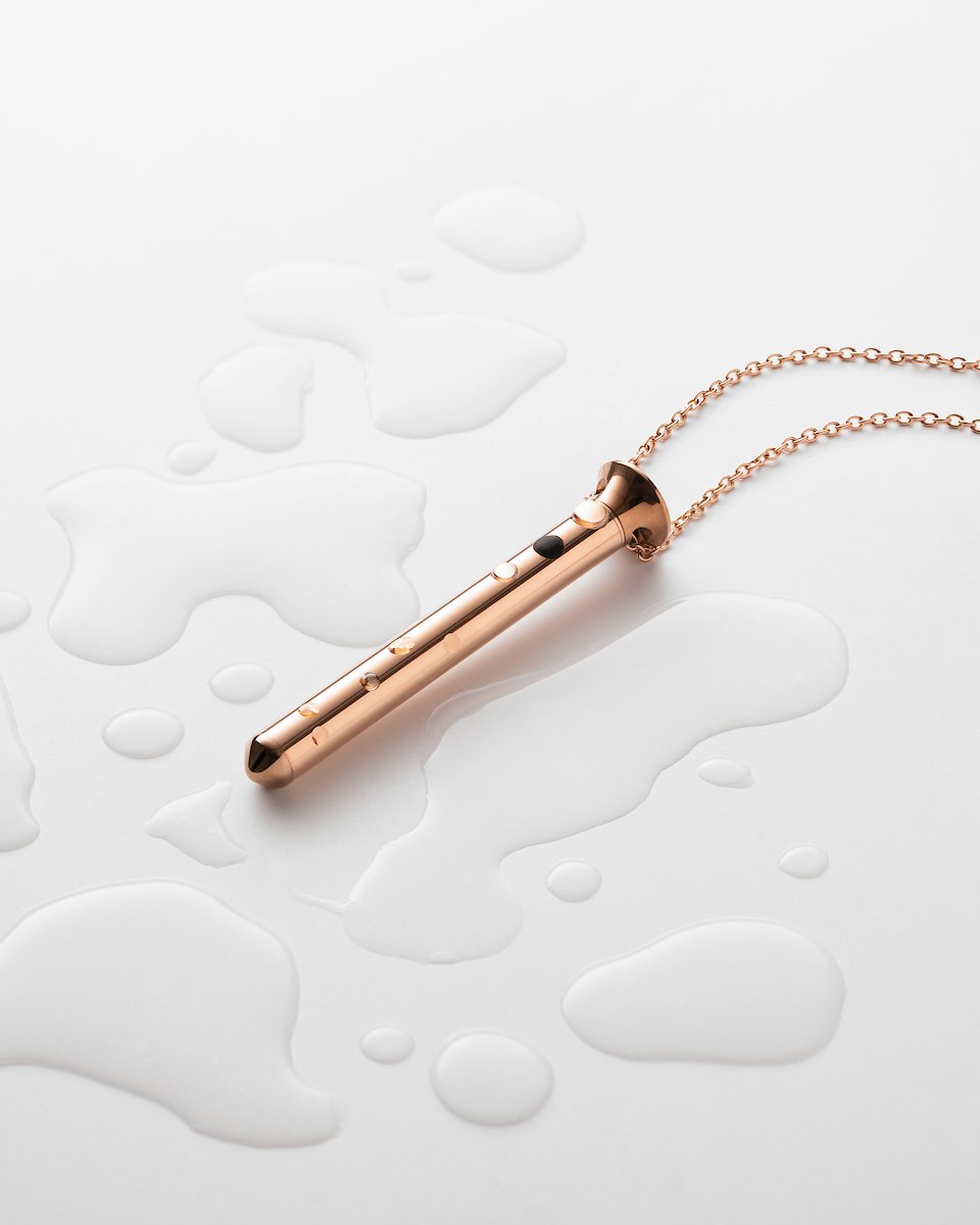 Vibrator Sieraad aan Ketting - Vesper Mini Rose Goud - Crave - Afbeelding 7