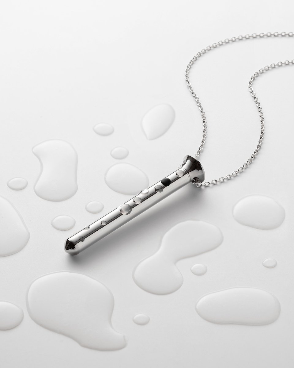 Vibrator Sieraad aan Ketting - Vesper Mini Zilver- Crave - Afbeelding 4